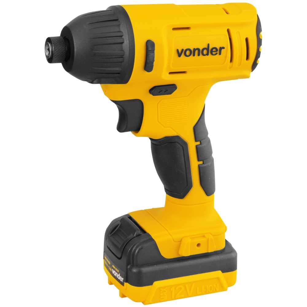 Parafusadeira a bateria de impacto, 12 V, fonte bivolt automático, PBV 012I1